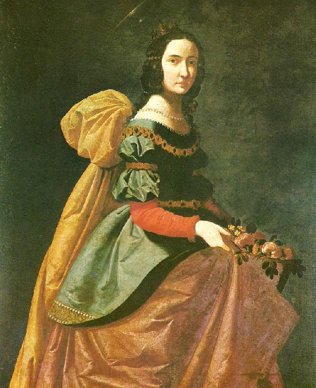 Francisco de Zurbaran st, casilda Norge oil painting art